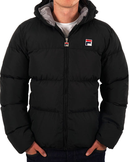 Fila Vintage Harry Pufferjacke Schwarz/Haifischhaut