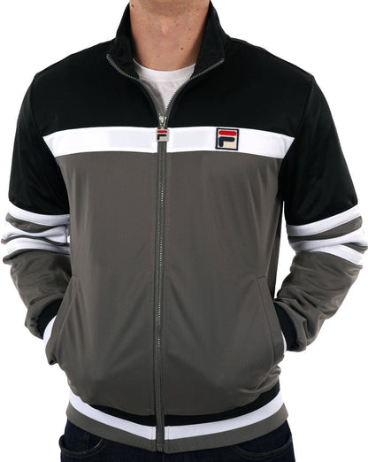 Fila Vintage Courto MK2 Trainingsjacke Anthrazit/Schwarz
