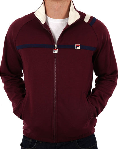 Fila Vintage Mk II Trainingsjacke in Weinrot