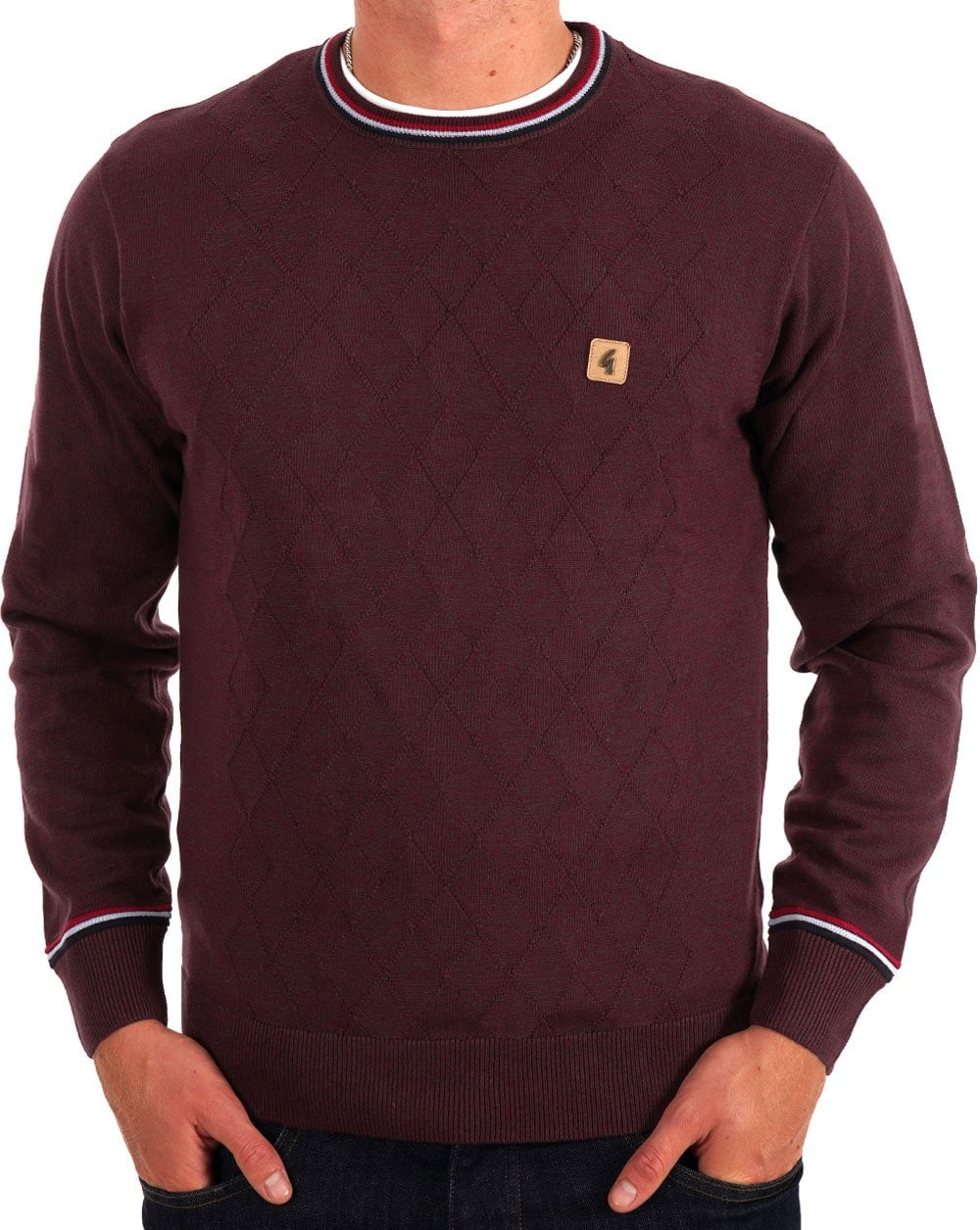 Gabicci Vintage Marlon Strickpullover Beere
