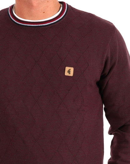Gabicci Vintage Marlon Strickpullover Beere