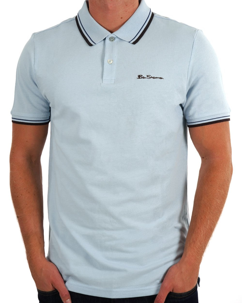 Ben Sherman Signature Poloshirt Himmelblau