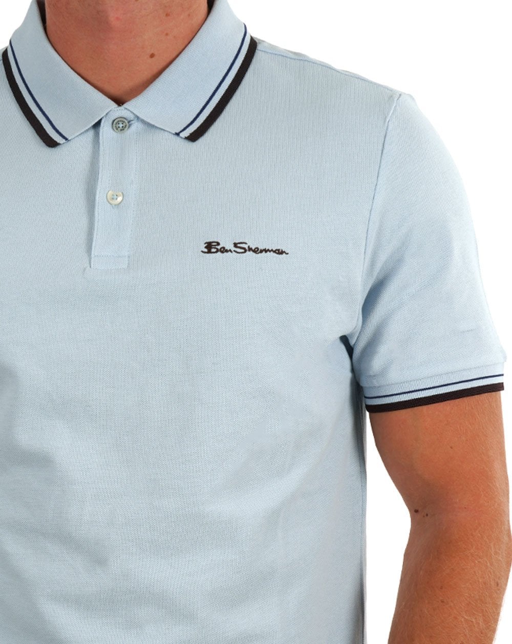 Ben Sherman Signature Poloshirt Himmelblau