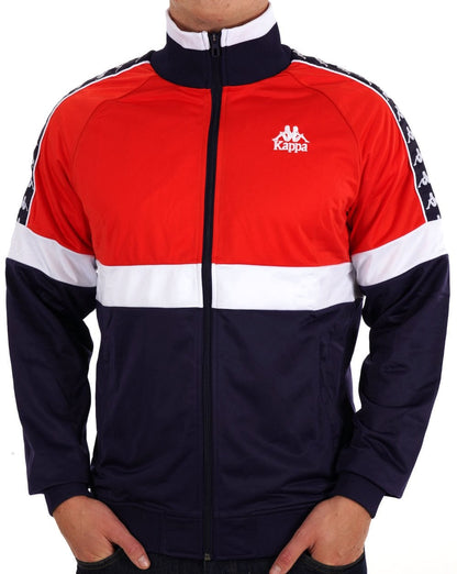 Kappa Unther Trainingsjacke Rot/Marineblau/Weiß