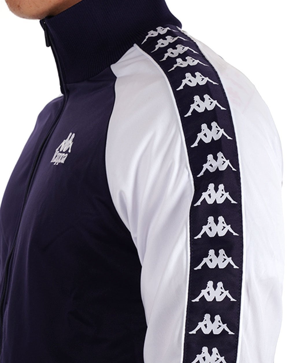 Kappa Uriah Trainingsjacke Blau Marineblau/Weiß