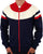 Fila Vintage Donny Track Top Navy Red Ecru