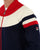 Fila Vintage Donny Track Top Navy Red Ecru