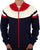 Fila Vintage Donny Track Top Navy Red Ecru