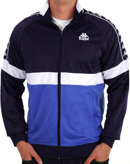 Kappa Unther Trainingsjacke Marineblau/Königsblau/Weiß