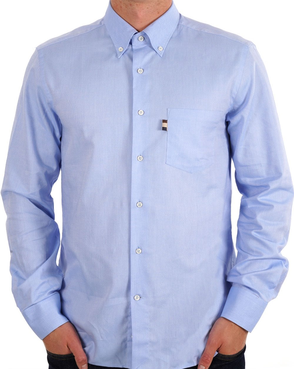 Aquascutum Oxford Hemd Hellblau