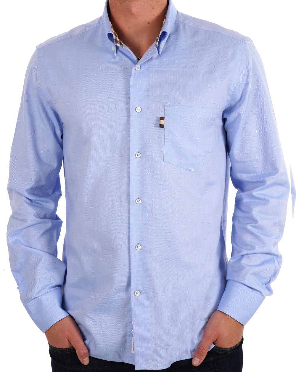 Aquascutum Oxford Hemd Hellblau