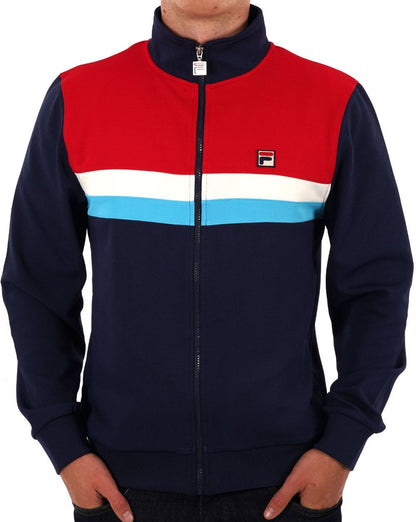 Fila Vintage Didier Trainingsjacke Marineblau/Rot
