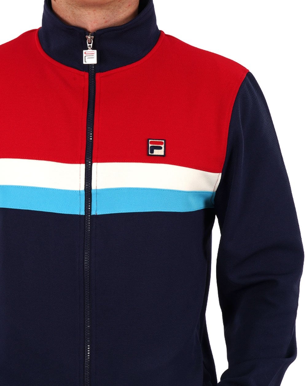 Fila Vintage Didier Trainingsjacke Marineblau/Rot