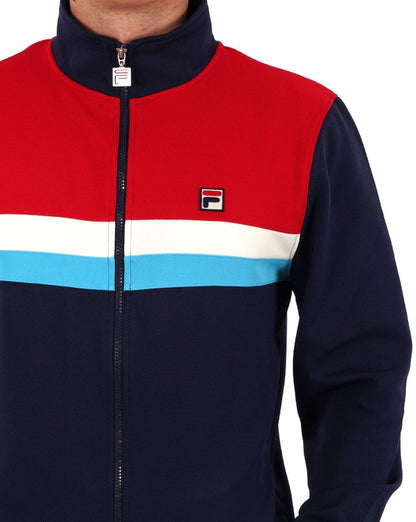 Fila Vintage Didier Trainingsjacke Marineblau/Rot