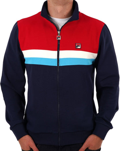 Fila Vintage Didier Trainingsjacke Marineblau/Rot