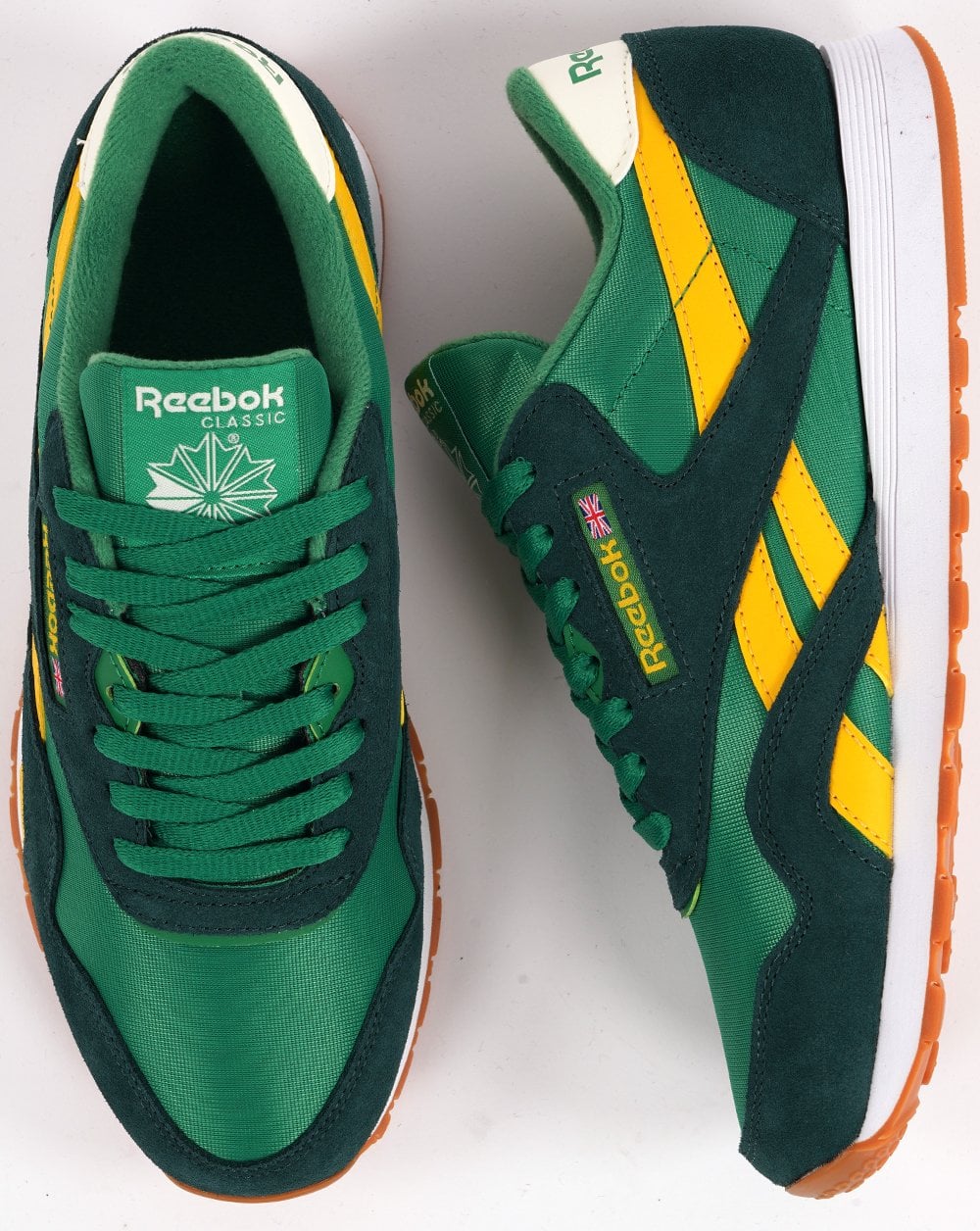 Reebok Classic Sneakers Grün Gelb