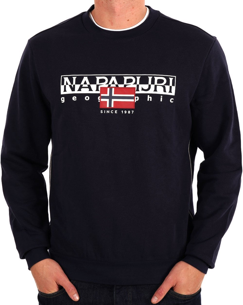 Napapijri Aylmer Winter Crew Sweatshirt Marineblau