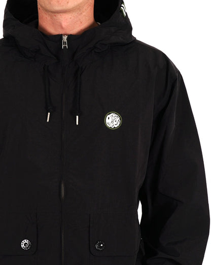 Pretty Green – Live Forever – Schwarze Reißverschlussjacke