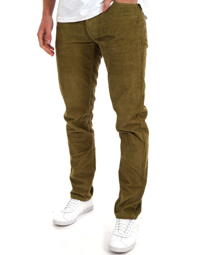 Benetton 5-Pocket-Cordjacke Khakigrün