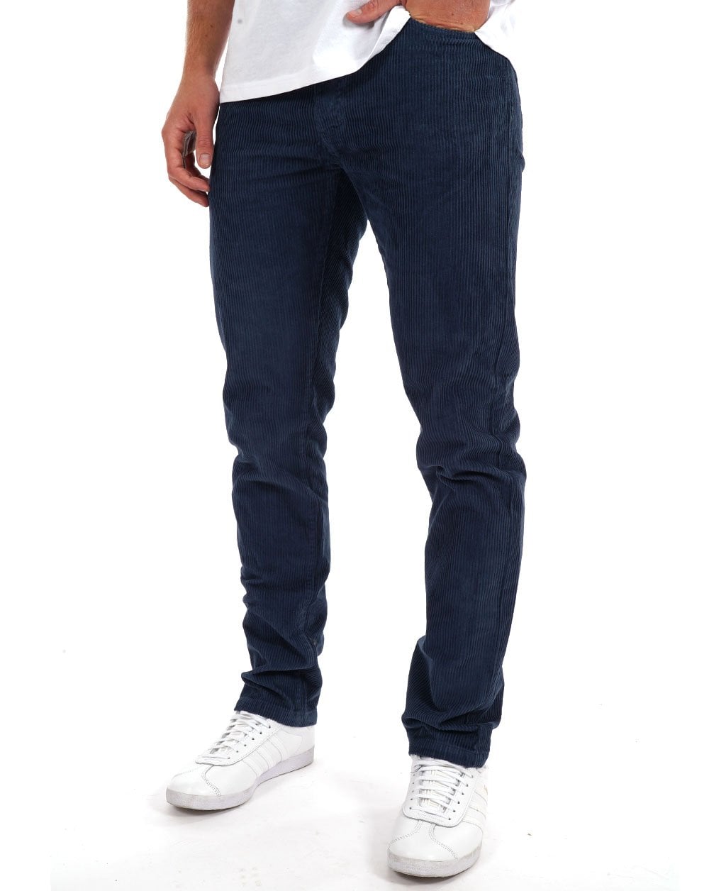Benetton 5-Pocket-Cordjacke in Marineblau