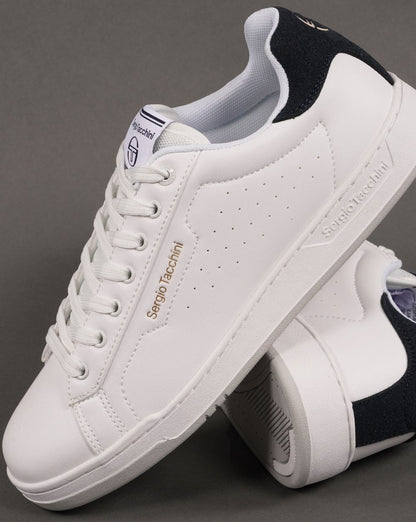 Sergio Tacchini Capri-Trainer Weiß/Marineblau