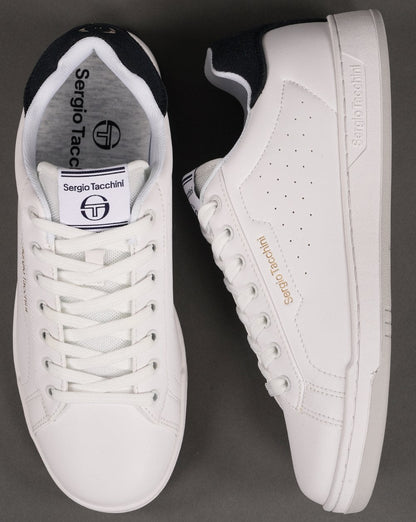 Sergio Tacchini Capri-Trainer Weiß/Marineblau