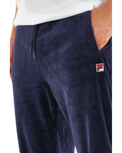 Fila Vintage Premium Velours-Trainingshose, Marineblau
