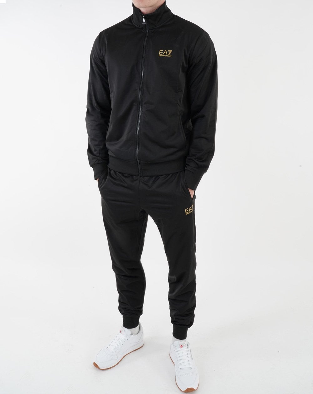 Ea7 Kompletter Trainingsanzug Schwarz/Gold