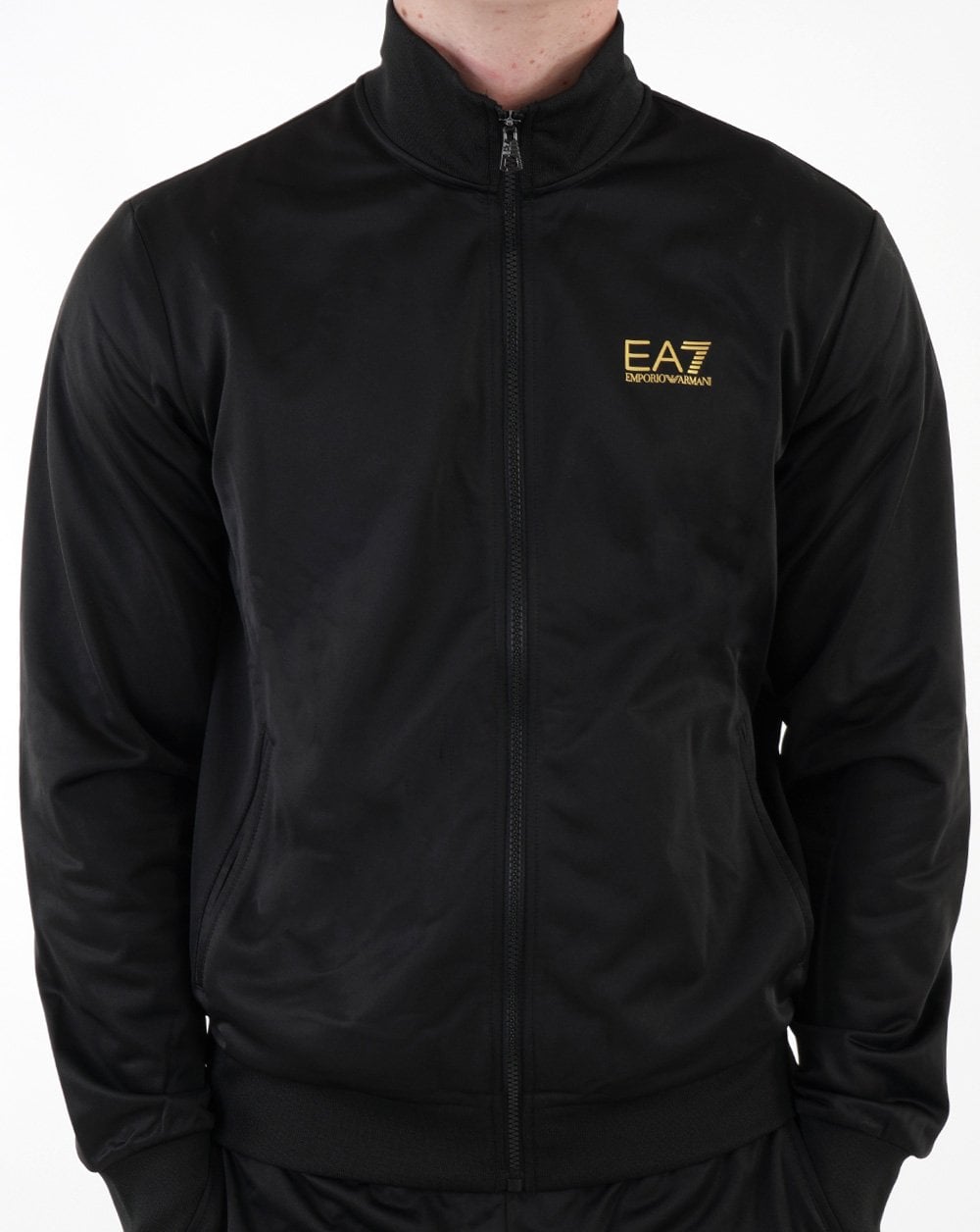 Ea7 Kompletter Trainingsanzug Schwarz/Gold