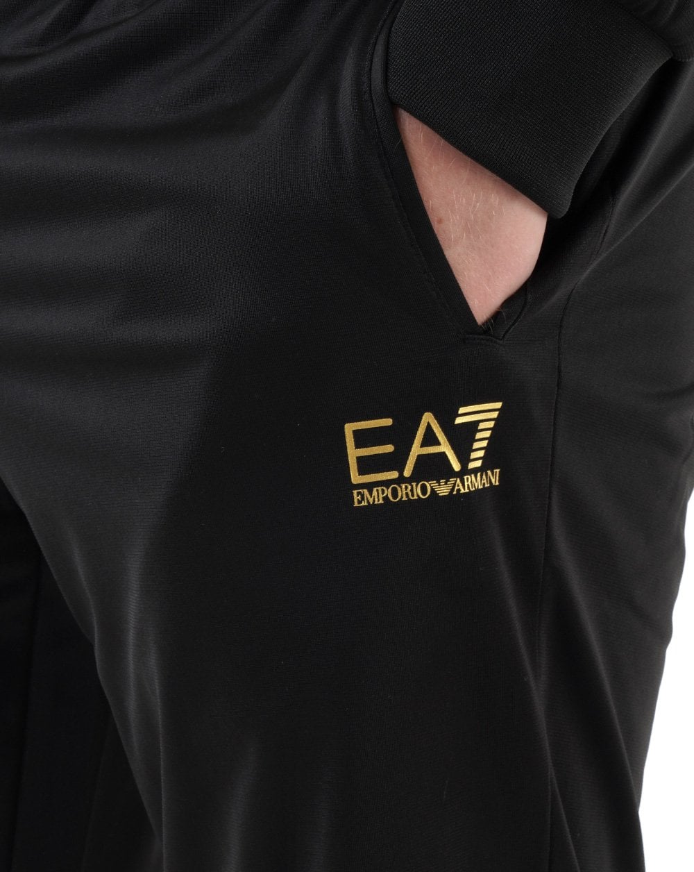 Ea7 Full Tracksuit Black/Gold