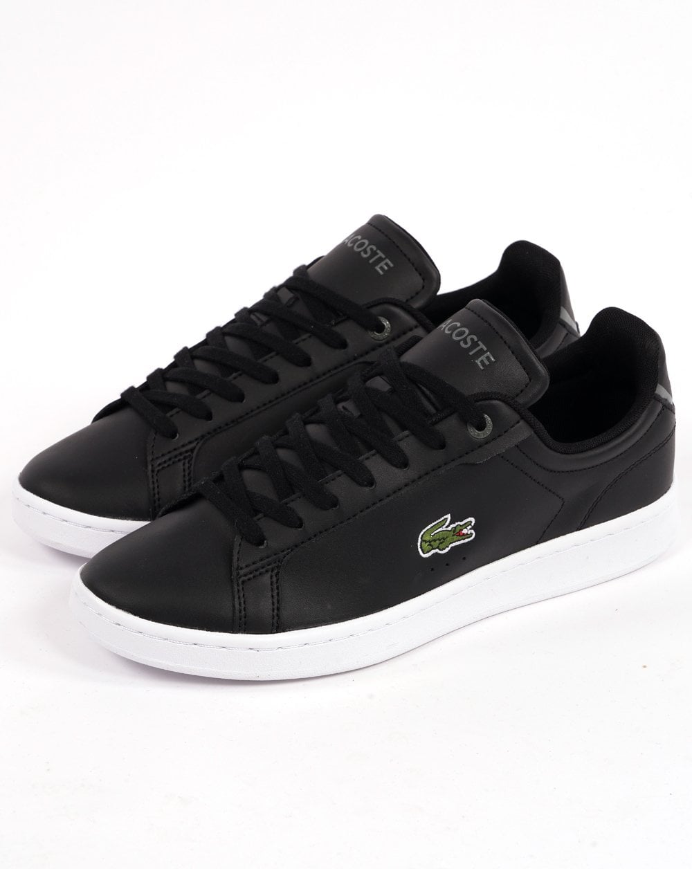 Lacoste Carnaby Pro Leder-Sneaker Schwarz/Weiß
