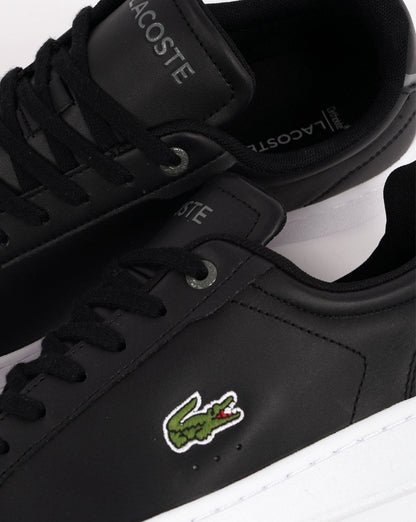 Lacoste Carnaby Pro Leder-Sneaker Schwarz/Weiß