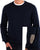Aquascutum Club Check Elbow Knit Navy