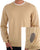 Aquascutum Club Check Elbow Knit Light Stone