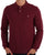 Benetton Long Sleeve Polo Burgundy