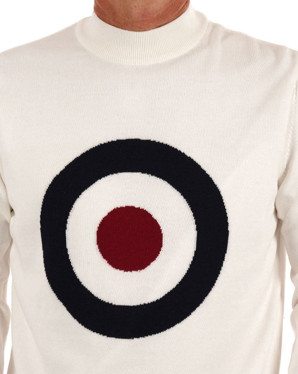 Icons Moon Target Pullover Ecru