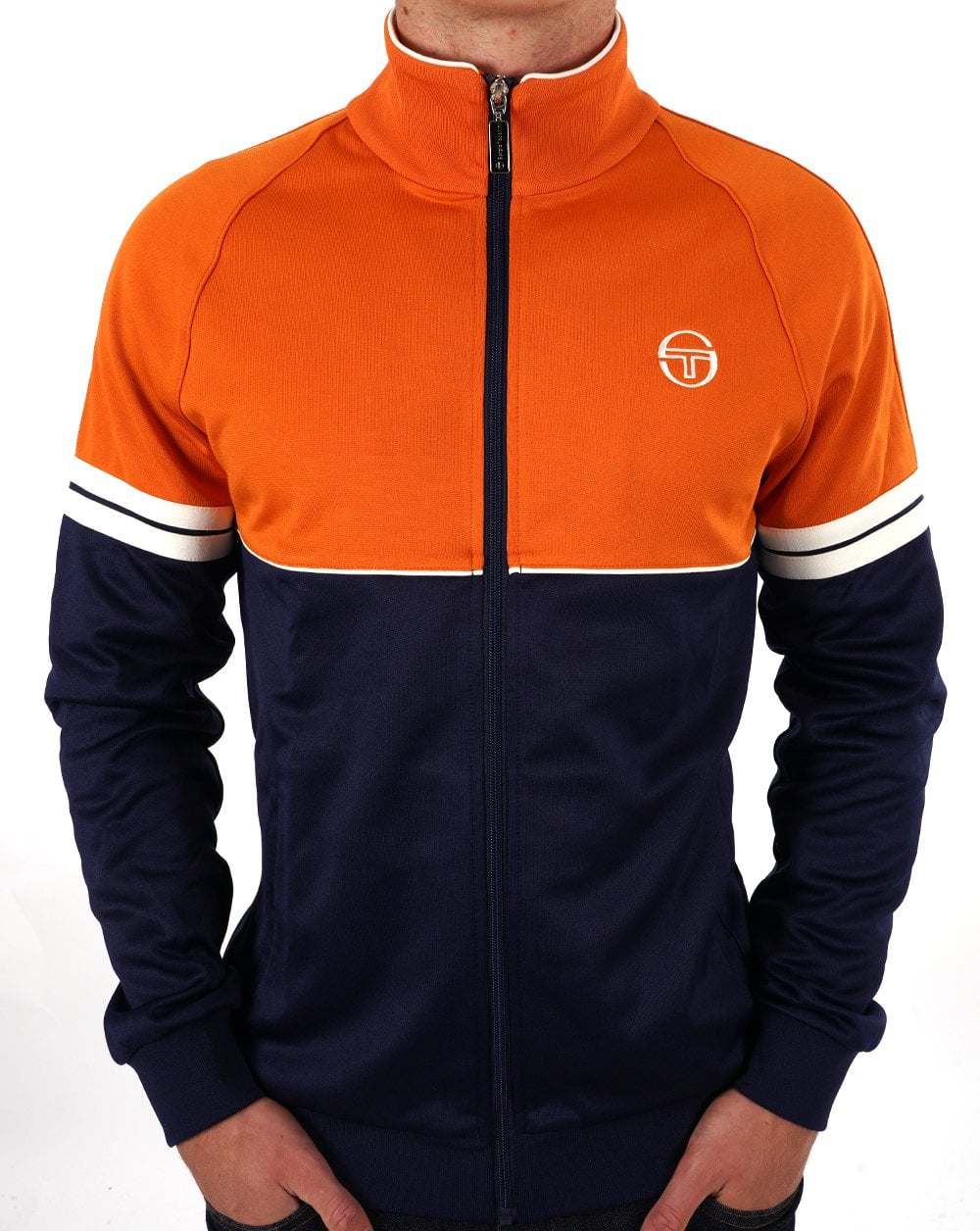 Sergio Tacchini Orion Trainingsjacke Orange / Marineblau