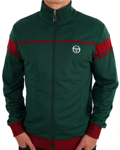 Sergio Tacchini New Masters Track Top Dunkelgrün / Rot