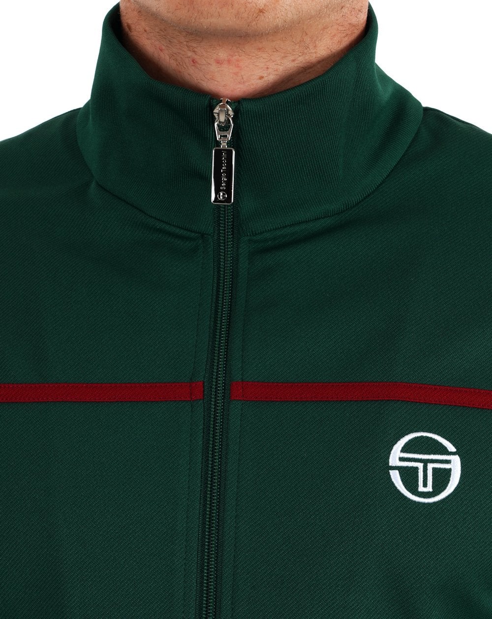 Sergio Tacchini New Masters Track Top Dunkelgrün / Rot