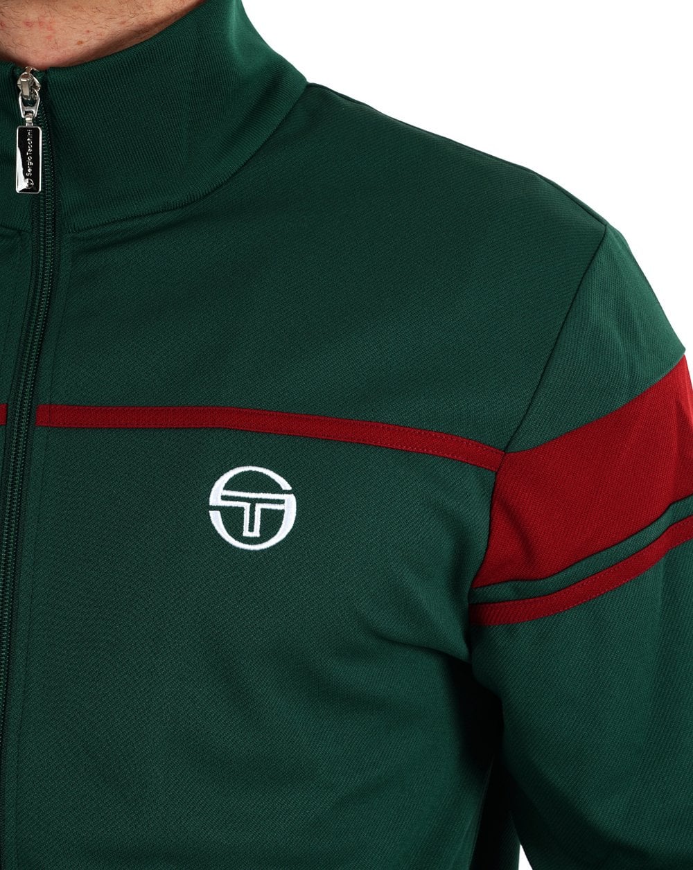 Sergio Tacchini New Masters Track Top Dunkelgrün / Rot