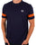 Sergio Tacchini 2 Stripe T Shirt Navy Blue