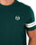 Sergio Tacchini 2 Stripe T Shirt Rainforest Green