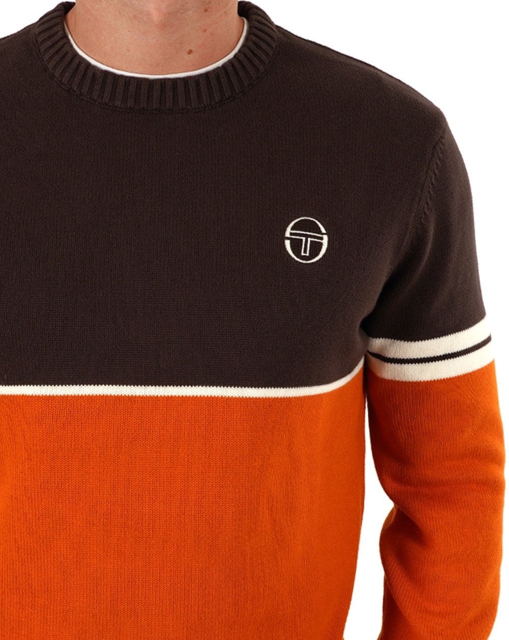 Sergio Tacchini Orion Strickpullover Choc / Orange