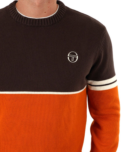 Sergio Tacchini Orion Strickpullover Choc / Orange