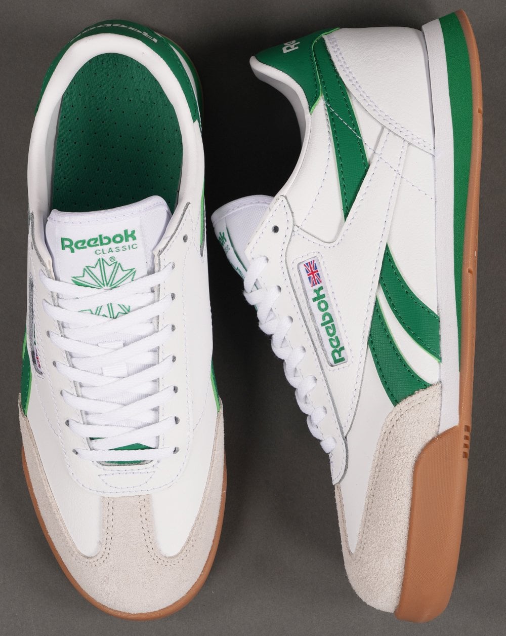 Reebok Campio XT Sneakers Weiß/Glen Green/Gummi