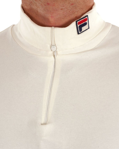 Fila Vintage Neil Rollkragenpullover mit Reißverschluss Gardenia