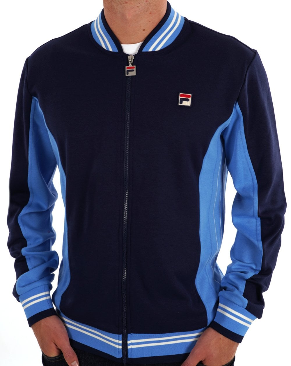 Fila Vintage Mk1 Settanta Trainingsoberteil Marineblau / Blau