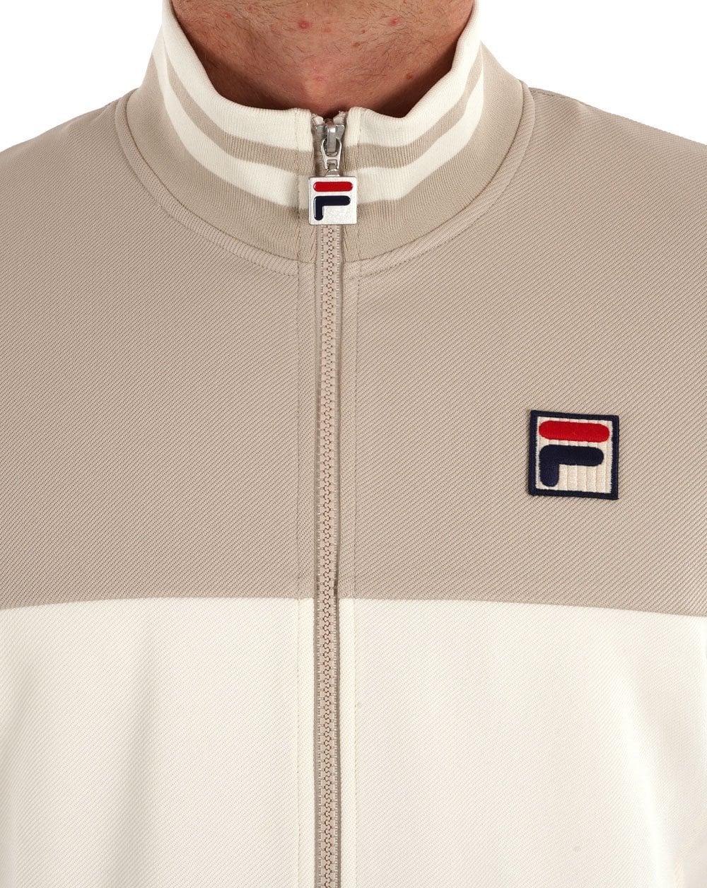 Fila Vintage Tiebreaker Trainingsjacke Gardenia/Silber