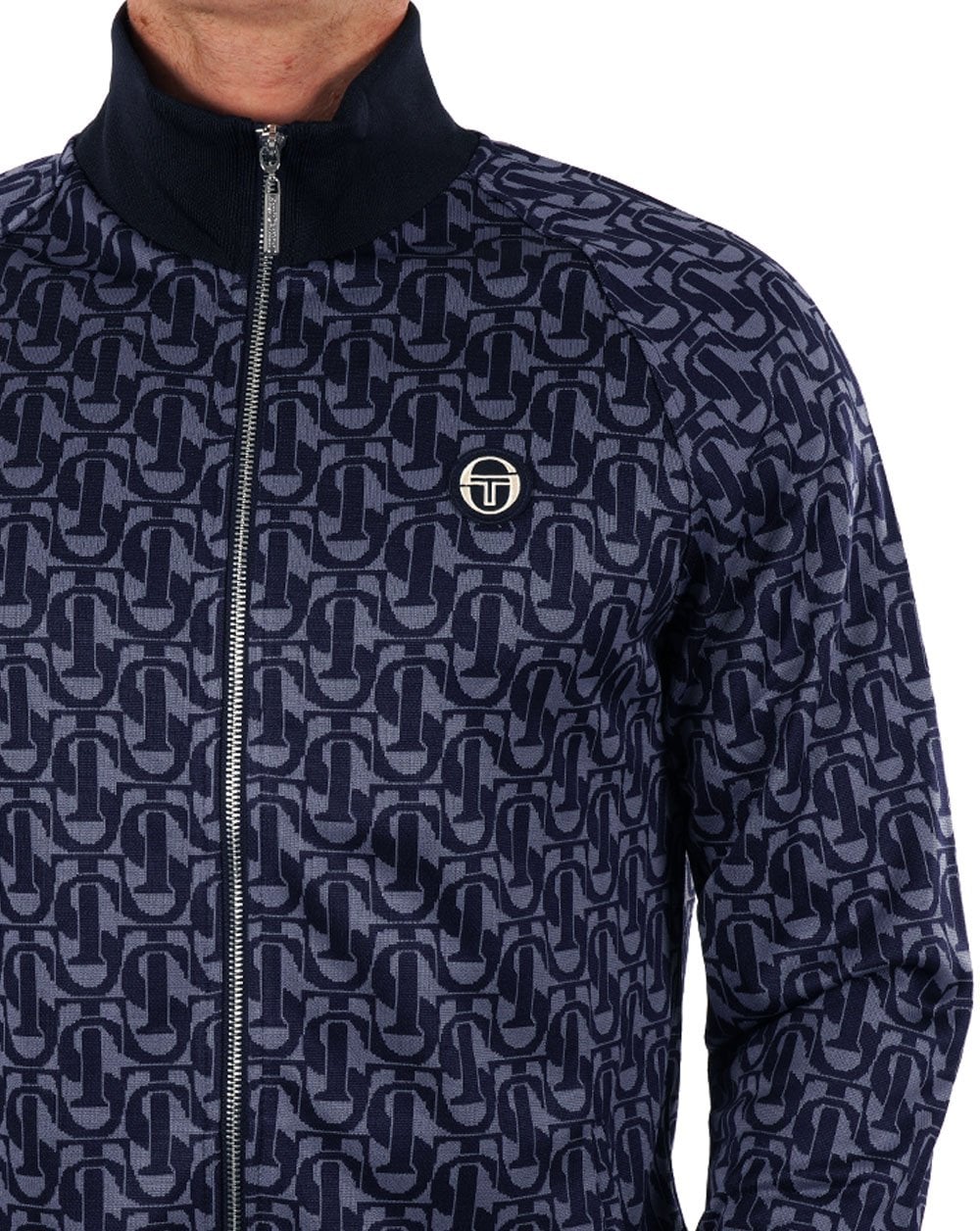 Sergio Tacchini Monogram Track Top Navy