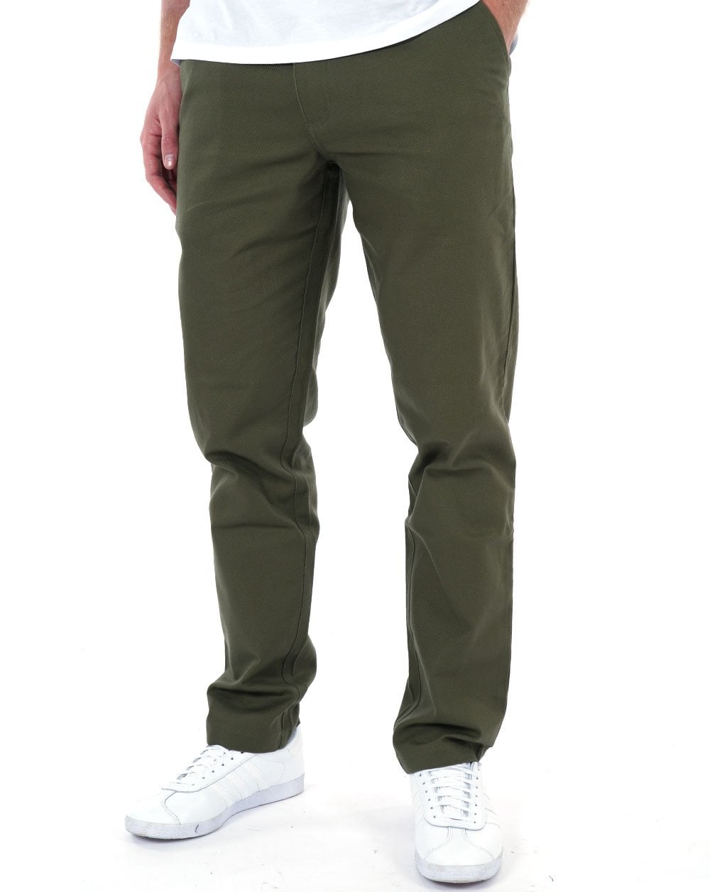 Farah – Norwood Hopsack-Hose, Olivgrün